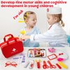 XZZO Doctor Kit for Kids, 36 Pcs Pretend Kids Doctor Playset kit for Toddlers 3-5 with Medical Bag & Real Stethoscope ,toddler doctor play set for Boys and Girls Fun Role Playing Game Doctor Play Gift