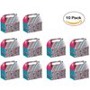 Hammont Paper Treat Boxes - (10 Pack) - Party Favors Treat Container Cookie Boxes Cute Designs Perfect for Parties and Celebrations 6.25" x 3.75" x 3.5" (Candy)