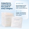 Clean Skin Club Clean² Pads 2.0 [NEW & IMPROVED EDGES] Guaranteed Not to Shed & Tear Face Pads, Unique Triple Layers, Textured & Ultra Soft Side, Organic Disposable Cotton, Pair with Makeup Remover