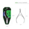 NGHIA Cuticle Nipper - D-03 JAW 14 | Stainless Steel | Durable and Sharp | Ergonomic Design | Grey Plated | Ideal for Salons and Home Use