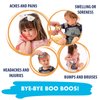 Fit & Fresh Cool Coolers Children's Boo Boo Flexible Gel Ice Pack, 4x4”, Reusable Cold Compress for Minor Injuries, 3 Pack, Cats & Dogs, Small, Assorted Characters