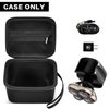 ANKHOH Case Compatible with Skull Shaver Electric Pitbull Pro Razor, Hard Travel Rotary Men Head Shavers Beard Trimmer Storage Bag with Zipper Mesh Pocket for Mustache Grooming Kit,Black-Only Box
