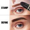 iMethod Eyebrow Stamp for Eyebrow Stencil Kit - Brow Stamp Refill Eyebrow Pomade, Brown