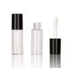 COSIDEA 10 PCS Empty round plastic Black 3ml lip gloss tubes, mini sample size lipgloss tube,0.1OZ lip oil container packing bottle