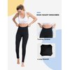 ALONG FIT Leggings with Pockets for Womens Workout Leggings Tummy Control Compression High Waisted Yoga Pants Black Leggings for Women
