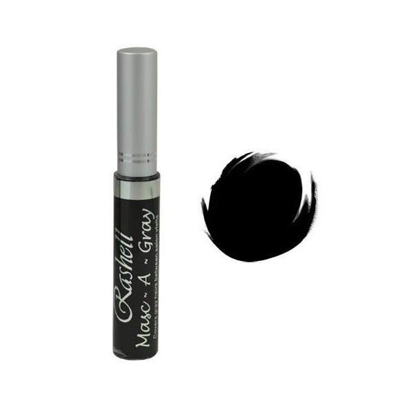 (3 Pack) RASHELL Masc-A-Gray Hair Color Mascara - Black by Rashell