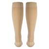 NuVein Medical Compression Stockings, 15-20 mmHg Support for Women & Men, Knee Length, Open Toe, Beige, Medium