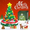 Bestbase Christmas Tree Gifts Building Blocks Kit - 543 Pieces Tabletop Christmas Tree with Lights Building Toys Christmas Decor, Novel Toy Building Set Christmas Stocking Stuffers for Kids Adults