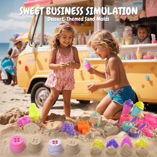 TOY Life Beach Toys for Kids Ages 4-8, Sand Toys, Sandbox Toys, Beach Toys for Toddlers 1-3, Sand Bucket, Sand Castle Building Kit, Beach Bucket, Summer Toys