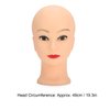ZJchao Cosmetology Bald Manikin Mannequin Head, Practice Training Head Mannequin Head for Wig Hat Making Wigs Display Makeup Exercises Bald Mannequin Head Doll Hairdressing Training Head 49cm(#1)