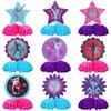 9 Pieces Gymnastics Party Decoration Gymnastics Party Centerpiece Gymnastics Birthday Honeycomb Centerpiece Table Topper for Birthday Baby Shower Gender Reveal Party Supplies