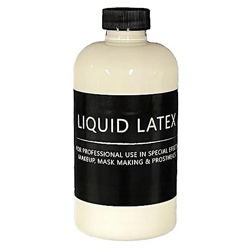 Liquid Latex 2 oz - Professional Grade for Special Effects Makeup and Mask Making - Dries Translucent