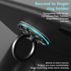 Finger Ring Stand, ebulous 360° Rotation Spinner Mobile Cell Phone Ring Stand Holder with Grip Kickstand Universal [Washable/Reusable] for Phone/Pad/Note/Tablets etc (Gold)