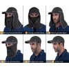 GADIEMKENSD Foldable Fishing Sun Hat with Neck Flap Face Cover UPF 50+ Sun Protection Cool Baseball Cap Adjustment Covering Removable Legion Hat for Fishing Gardening Hiking Work Khaki