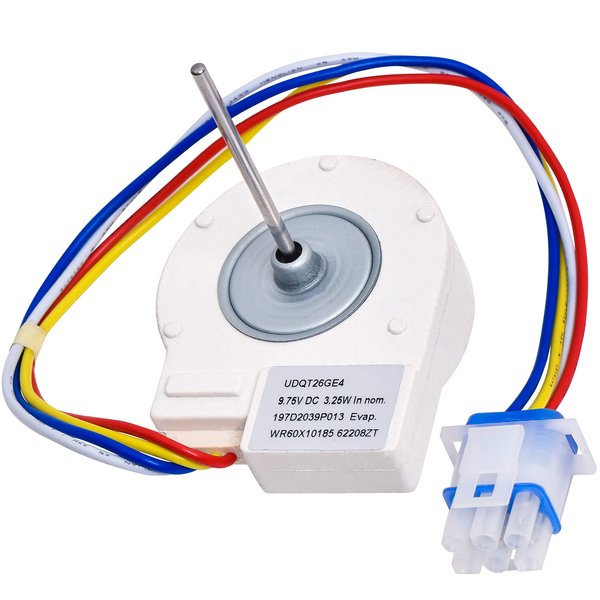 BlueStars Ultra Durable WR60X10185 Refrigerator Evaporator Fan Motor Replacement Part - Exact Fit for GE & Hotpoint Refrigerators - Replaces WR23X10353 WR23X10355 WR23X10364 PS1019114 AP3875639