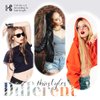 MYKURS Clip in Tinsel Hair Extensions for Kids, Glitter Hair Extension Clips, Fairy Hair Tinsel Kit for Girls, 16 PCS