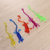 STOBOK Sticky Lizard, 12pcs Funny Sticky Toy Lizard Toy Sticky Hands Lizard Gecko Figures Toys Stretchy Sticky Lizards Toys for Cosplay, Party Favors (Random Color)