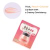 WELCOS Kwailnara Milk Lip Balm | Moisturizing, Soothing, Nourishing with Milk and Royal Jelly Extract | Korean Lip Care | 10 ml / 0.33 Fl. oz (peach)
