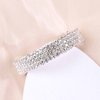Yheakne Boho Crystal Ponytail Hair Cuff Barrette - Geometric Rhinestone Hair Tie Ring Bling Hair Accessory for Women and Girls Gifts
