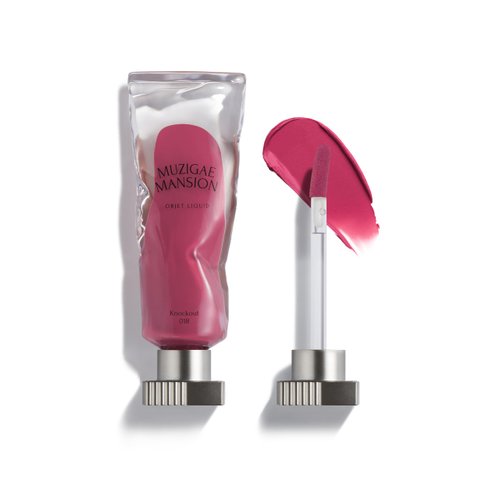 MUZIGAE MANSION Objet Lip Stain (Unique Paint Tube Design) – Velvet Matte Tint, Long-Lasting Waterproof Lipstick, Hydrating Korean Makeup, Red & Rose Gloss, K-Beauty Tinted Lipstain (18 KNOCKOUT)
