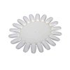 LASSUM 10 PCS Acrylic Wheel False Nail Art Tips Practice Display Nail Art Tool (Ivory-White)
