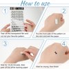 12 Sheets Temporary Tattoo Letters Self-adhesive Custom Temporary Tattoos Fake Letters Tattoo Stickers for Women and Men