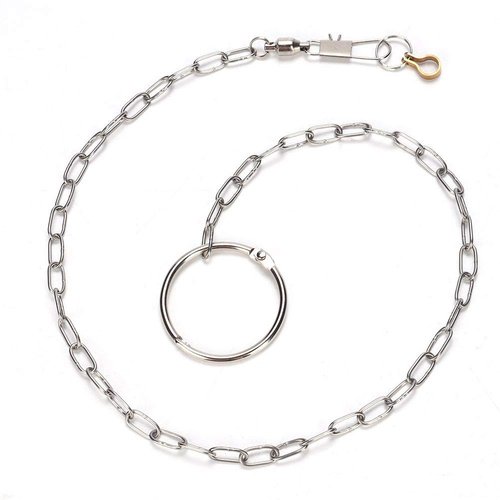Bird Leash, Bird Foot Chain with Ring Parrot Ankle Foot Ring Anti Bite Outdoor Flying Training Rope Adjustable Bird Harness