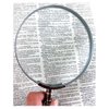 Pinpoint 2X Handheld Magnifier | 4" (10.2 cm) Diameter Lens | Steel & Chrome Finish | Ideal for Reading, Studies, & Detailed Work