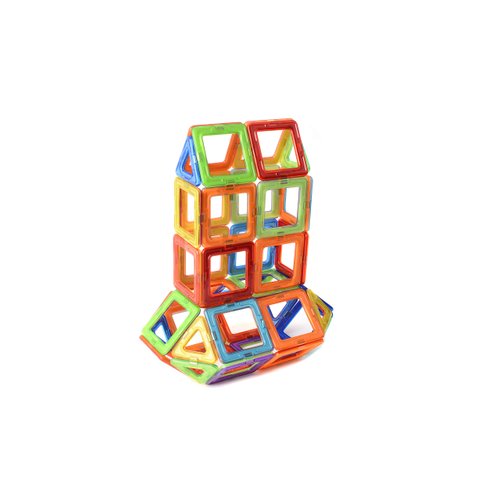 JDBF Magnetic Building Blocks Set – 30 Colorful Tiles for Kids | STEM Educational Toys for Creative Play | Safe & Durable Construction Blocks | Perfect for 3+ Years Old