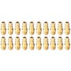T TANYA HARDWARE Pro High Flow Male Plug Kit, (20 Piece), V Style, 1/4 Inch NPT, Solid Brass Quick Connect Air Fittings Set