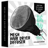 ION MESH HAIR DRYER DIFFUSER SOCK For Curly & Wavy Hair, Fits MOST Standard Size Blow Dryers (Silver)