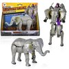Forest & Twelfth 5" Elephant Jungle Animal Toys – Transforming Action Figure – Changes from a Detailed Animal Toy to a Unique Robot Toy in Seconds Great Gift for Both Girls and Boys (5" Elephant)