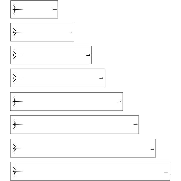 White Water Archery Numbered Solid White Icon Logo Arrow Wraps 15 pk Choose Length Width (7, 1.4)