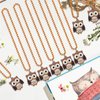 CiciBear 24 Pack Owl Necklace Party Favors with Mardi Gras Beads for Forest Friends Woodland Animals, Party Favors, Home Decorations, Birthday Celebrations