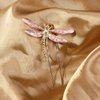 Leadigol 4 PCS Vintage Dragonfly Hair Clips, U Shaped Dragonfly Hair Pins Bridal Wedding Hair Pin Hair Ornament Headdress Hair Jewelry for Women Wedding Party