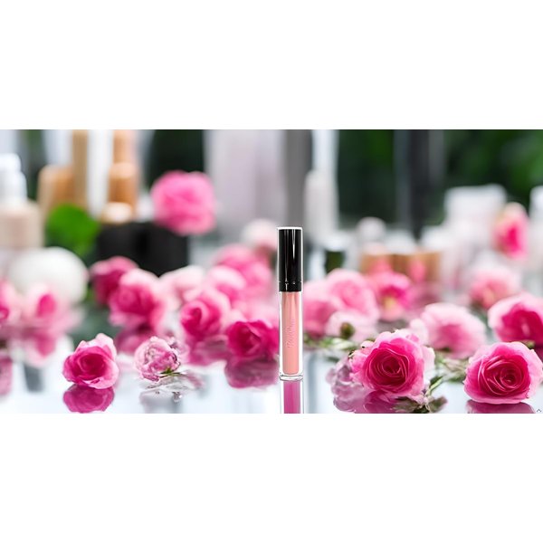 Pink Dust Nude Mood Lipstain - High Pigment Lip Color Lip Gloss for Women - Lip Stain with Glossy Shimmer Finish for Lip Care and Dry Lips - Perfect Liquid Lipstick for Daily Lip Makeup