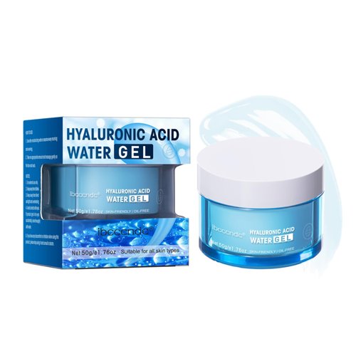 ZAMANIYA Hydro Boost Hyaluronic Acid Water Gel,Face Moisturizer For Oil Skin,Hyaluronic Acid Formula Combines With Water for Long-lasting Moisturization and Plumped Up Skin-1.76Oz (Water Gel)