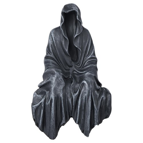 MYSTIC MANUSCRIPT Resin Tabletop Gothic Decor Sitting Statue, Resin Statue Gothic Decor, Fits on a Solid Desktop with a Cool and Mysterious Look