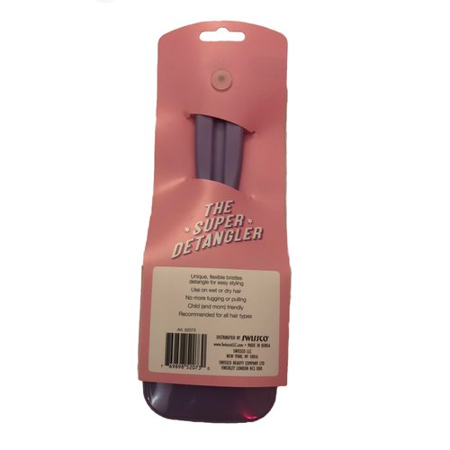 The Super Detangler Hair Brush by Swissco (Retro Color Block Pink & Purple)