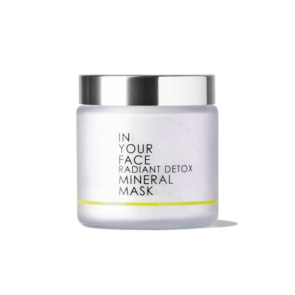 In Your Face RADIANT DETOX MINERAL MASK | Detoxifying mineral-rich clay mask | Transforms and refines skin with immediate radiance | 1.2 oz