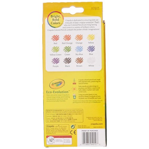 Crayola 68-4012 Colored Pencils, 12-Count, Pack of 2, Colors may vary