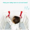 Baby Pull up Rings,Baby Standing Walker Crib Tool Ring 4 Pieces Universal Ring Baby playpen Crib Hook Baby Bed Ring Help Baby Stand Universal Ring Walking Training Tool