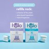 hello Foaming Hand Soap Tablet Starter Kit, Refillable Glass Bottle with 1 Aloe & Sea Minerals Foaming Hand Soap Tablet Refill Hand Soap, Eco Friendly, Plastic-Free, Vegan & SLS Free