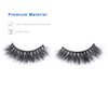 Miss Kiss 1 Pair Lashes 3D Mink Lash Natural Look Eye Lashes Soft Fluffy False Lash Cat Eye Fake Eyelashes Wispy Handmade Eyelash Strips Pack Can be Reusable 12MM