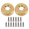 INJORA RC Internal Brass Counterweight 2pcs 63g Brake Disc Weights for 1.9inch 2.2inch Wheel Rims Axial SCX10 90046 D90 TF2 TRX4