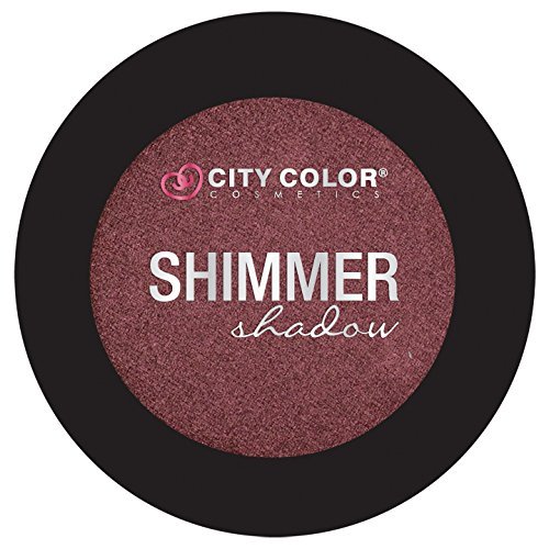 City Color Cosmetics Metallic Shimmer Eyeshadow | Vibrant, Bold, Beautiful Pigmented Makeup (Marsala)