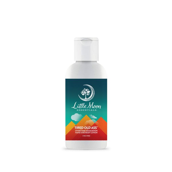 Little Moon Essentials Overcome Exhaustion Hand & Body Lotion, Tired Old Ass, 4 oz.