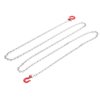 VINGVO Tow Hook, RC Tow Chain Metal 1/10 Scale RC Tow Hook, Tow Hook for RC Cars Daily Use Crawler Car Trailer Chain Assemble