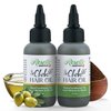 Roselle Naturals Chebe Oil for Hair Growth Made in USA 2 Pack - Chebe Powder Hair Oils for Hair Growth, Chebe Hair Oil for Stronger, Longer Hair, 2 Oz