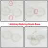 TWKUPWO Hobby Model Action Base Display Stand, Gundam Model Stand Action Figure Stand Compatible with MG RG HG Universal Models Stand (Transparent 3 Sets)